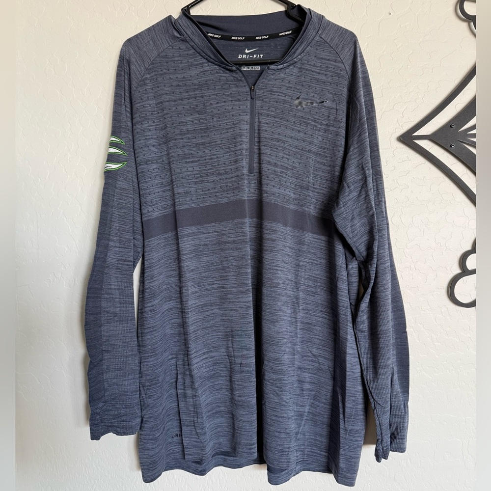 Nike Golf Dri-FIT Gray Long Sleeve Pullover - Size XXL